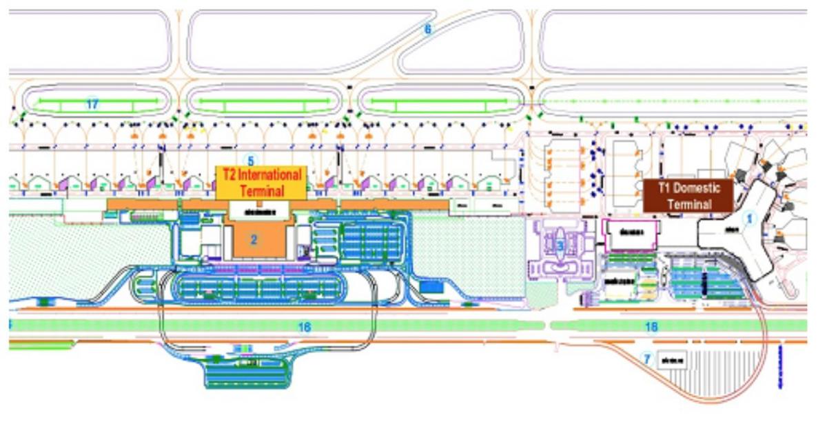hanoi aeropuerto terminal mapa