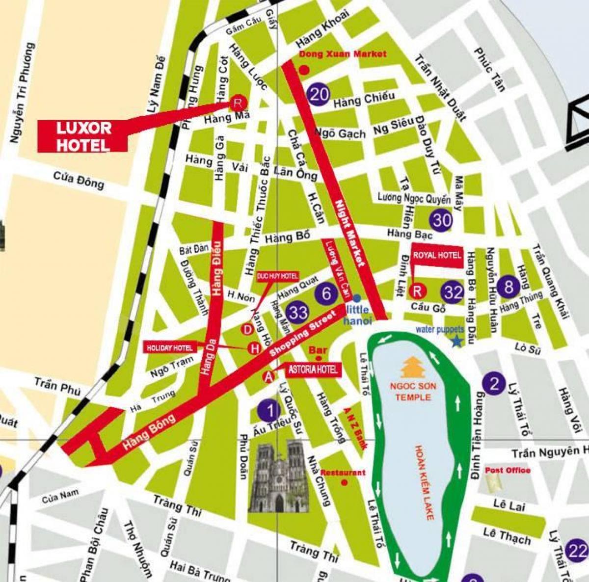 Mapa de calle de hanoi