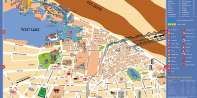 Hanoi atracciones turísticas mapa