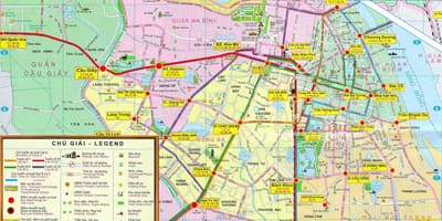 Mapa de hanoi transporte público
