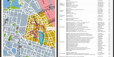 Hanoi mapa turístico