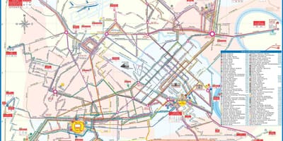 Mapa de la ciudad de hanói, vietnam