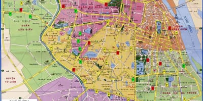 Mapa de la ciudad de hanoi