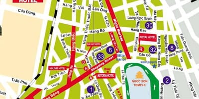 Mapa de calle de hanoi